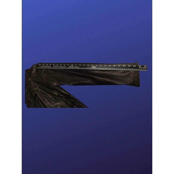 SAY WHAT? Faux Leather Cropped Moto Biker Jacket, BROWN, Women’s L, VGUC - Picture 5 of 12